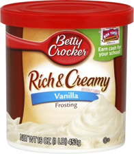 Picture from http://www.cvs.com/shop/household-grocery/food-snacks/baking-needs/betty-crocker-rich-creamy-vanilla-frosting-skuid-354931